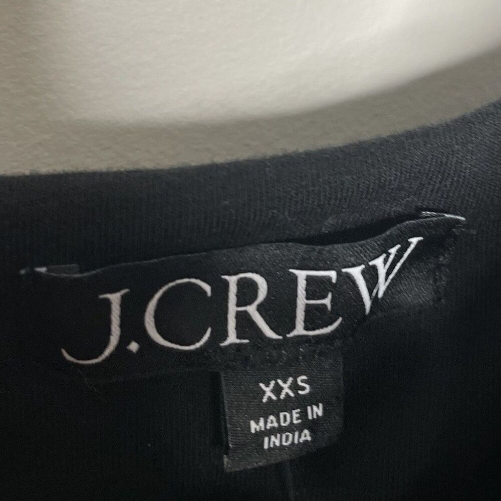 J.CREW Tank Midi Dress Women XXS Poplin Skirt NEW Black A-Line Pockets CA647 - Picture 14 of 16